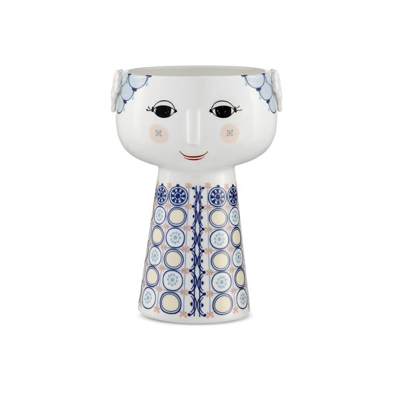 Bjørn Wiinblad Eva Vase i Blå - Elegant Porcelænsdesign