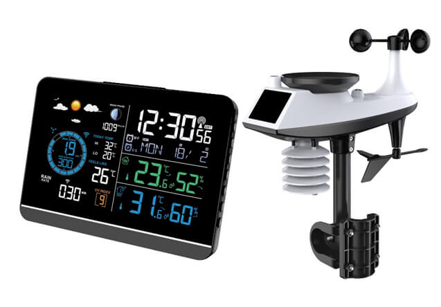 Professionel Vejrstation med Vindmåler fra Conzept