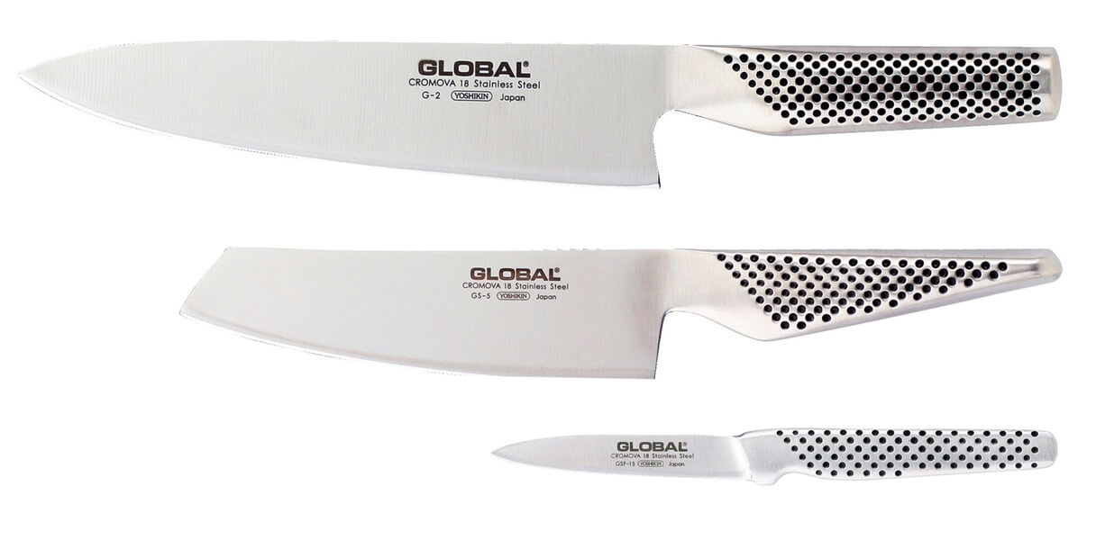 Eksklusivt Global Knivsæt: G-2, GS-5, GSF-15 tilbud!