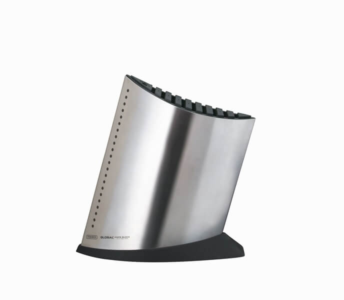 Global Knivblok i Rustfrit Stål - Elegant Opbevaring