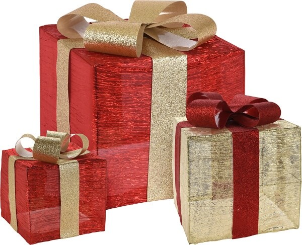 Koopman Julebelysningssæt med LED i Rød Plast