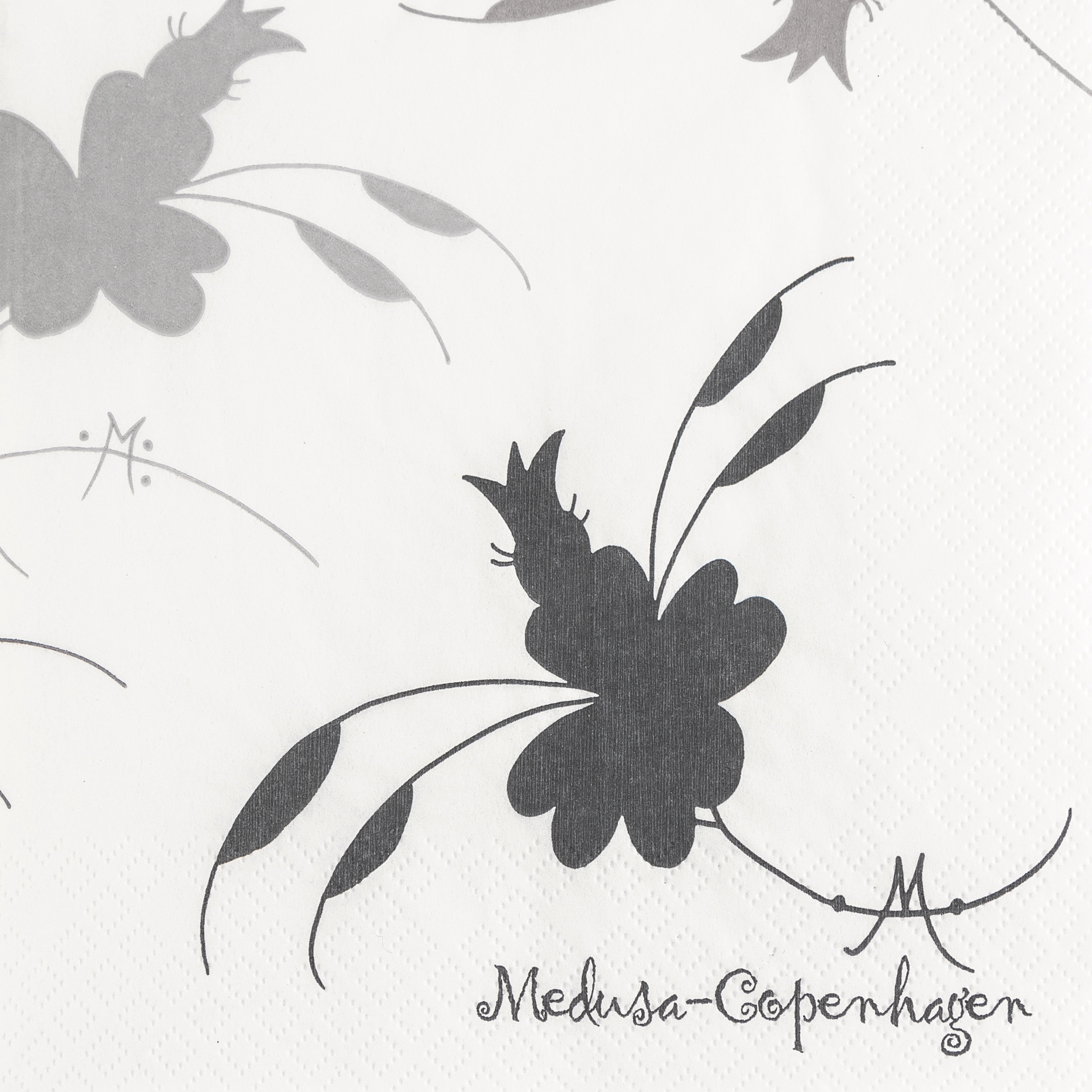 Medusa Papirservietter - Dancere i Grå 33x33 cm