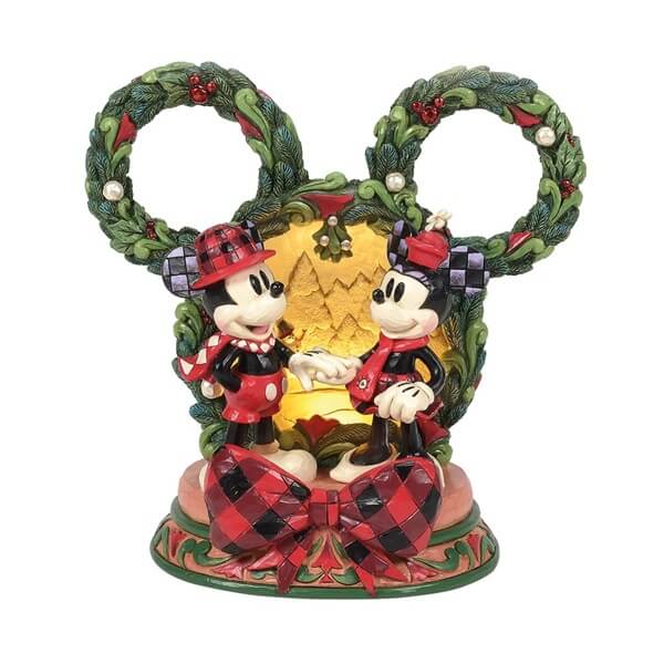 Mickey & Minnie Diorama - Magisk Julescene fra Disney