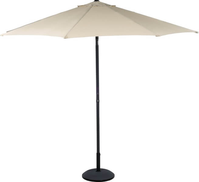 Champagne Parasol 3 M med Hejs - Perfekt til Solrige Dage