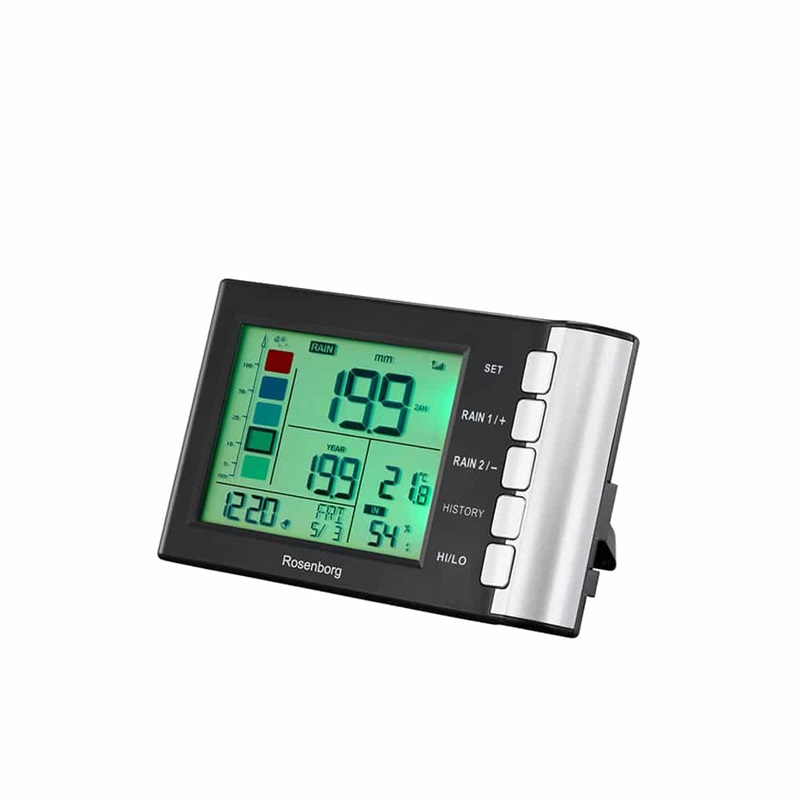 Rosenborg Digital Væghængt Regnmåler - Hold Styr på Vejret