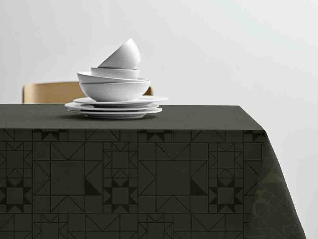 Södahl Star Damask Dug 140x320 cm - Skovgrøn Kvalitet