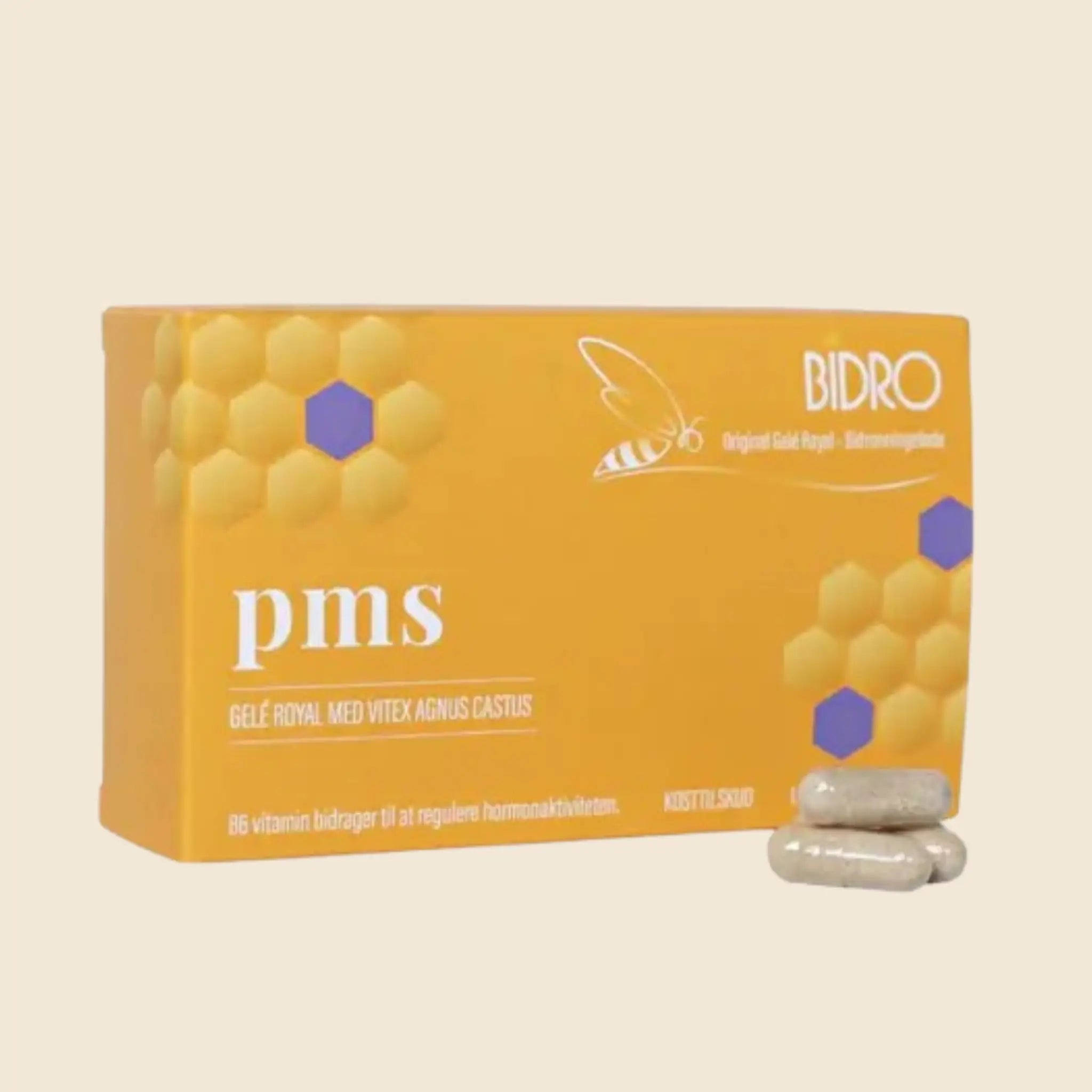 Bidro PMS med Vitex Agnus Castus - 60 Veganske Tabletter