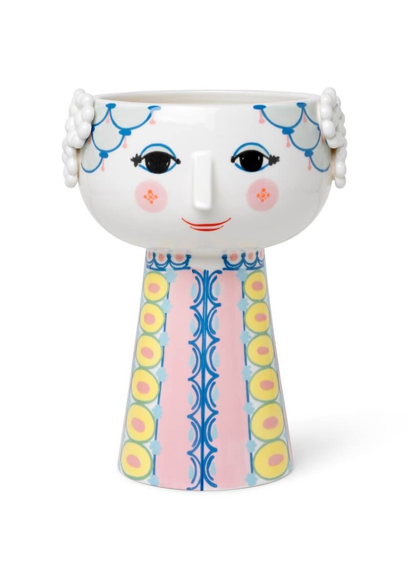 Bjørn Wiinblad Eva Vase 23 cm - Pink Elegance Tilbud!