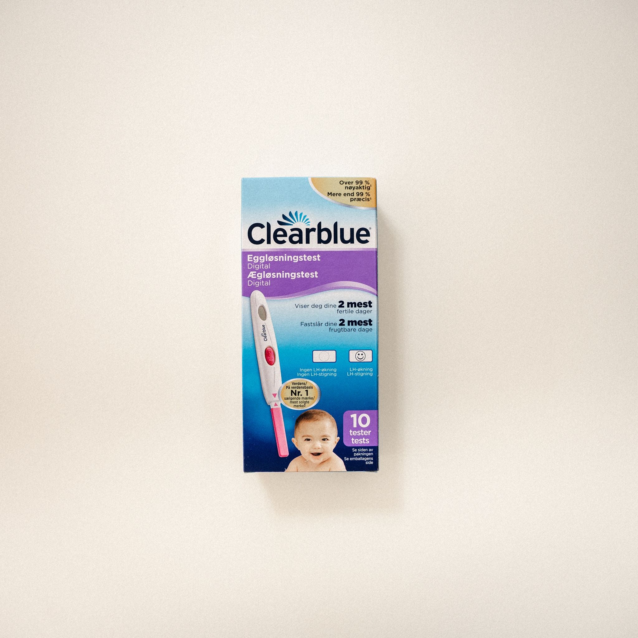 Clearblue Digital Ægløsningstest - 10 Stk X 2 - Hurtig Levering