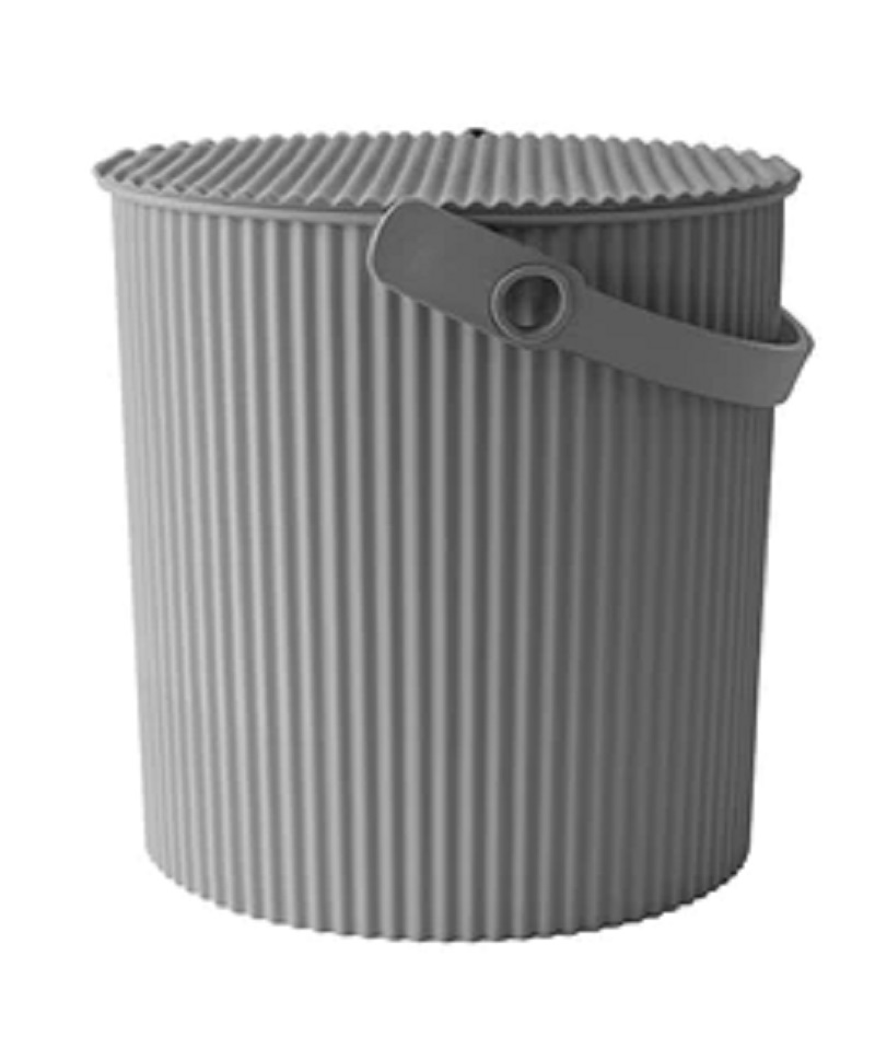 Japansk Omnioutil Affaldsspand med Låg 10L - Grå