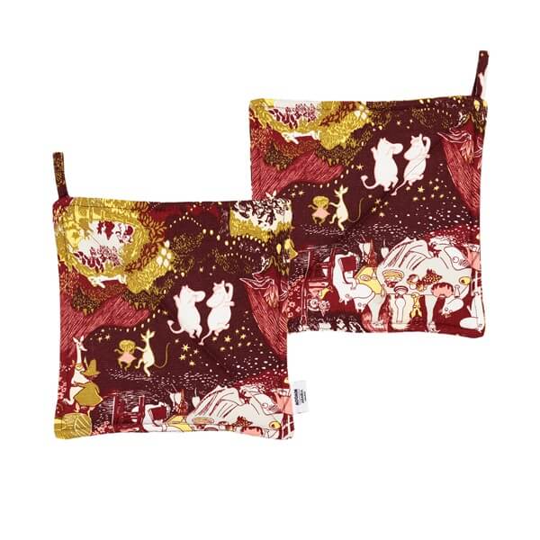 Moomin Arabia Grydelapper 2 Pak - Festlige Øjeblikke