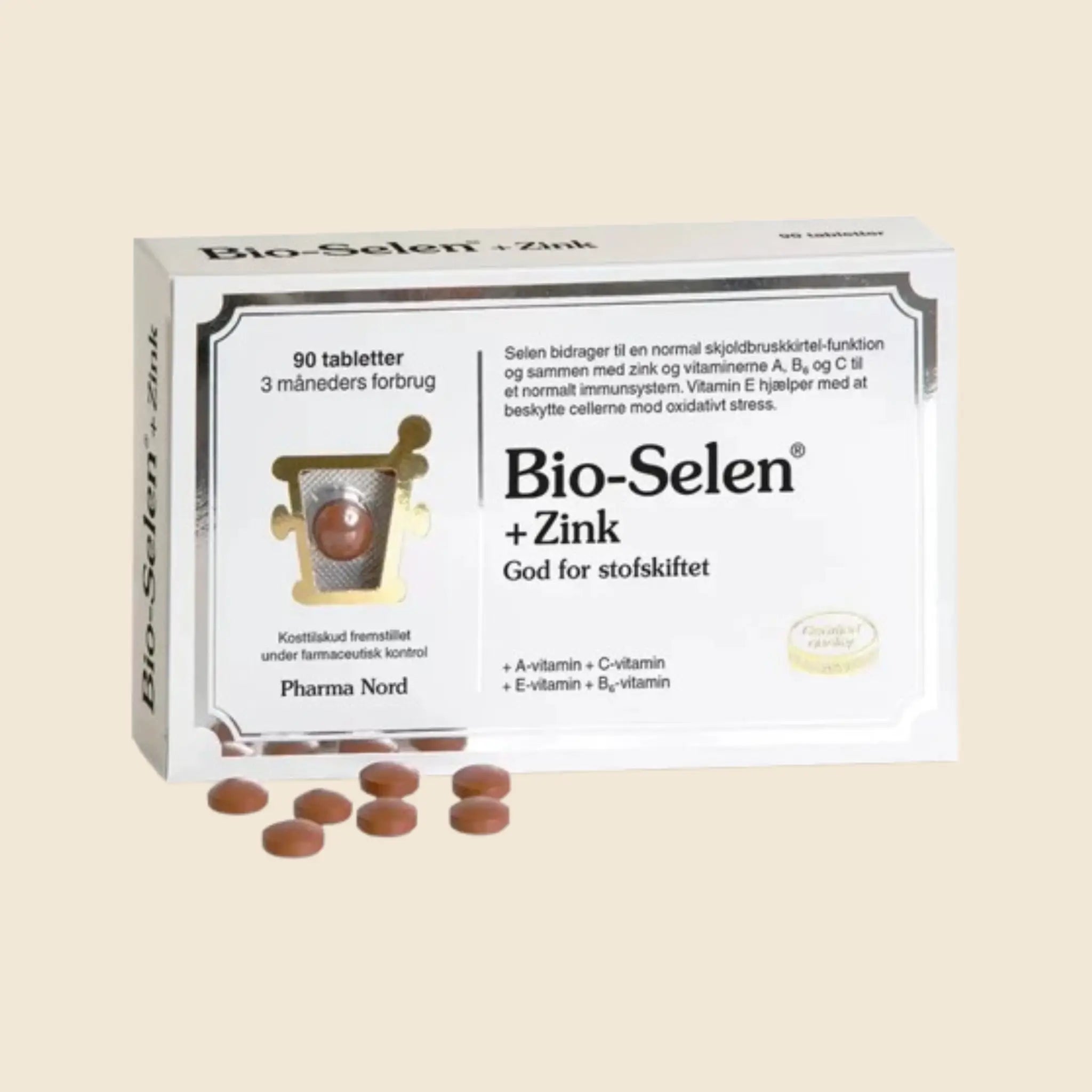 Pharma Nord Bio Selen Zink 90 Tabletter - Hurtig Levering!