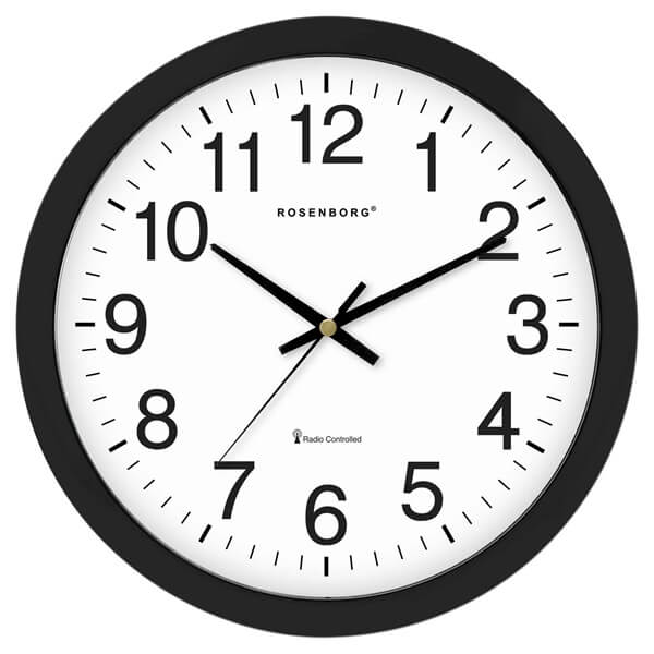 Rosenborg Radiostyret Vægur Ø40 cm - Elegant og Præcist