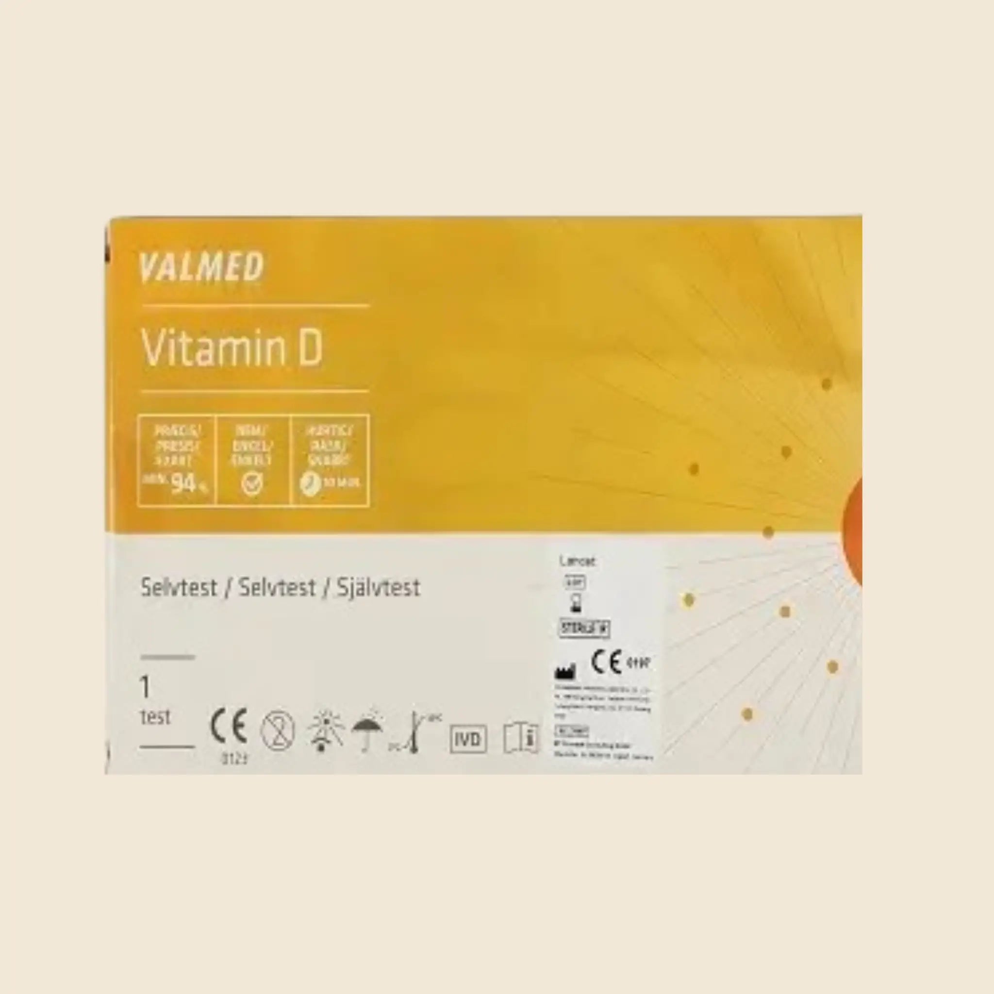Valmed D-vitamin Hjemmetest - Hurtig og Sikker Levering