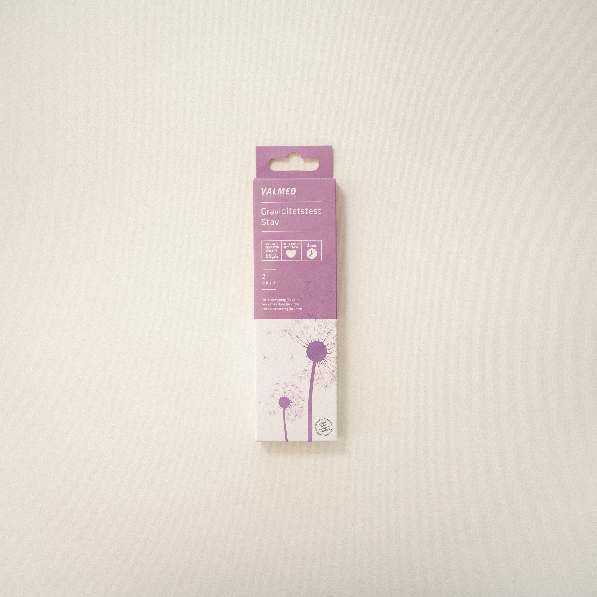 Valmed Graviditetstest Stav - 2 Stk til Hurtig Levering