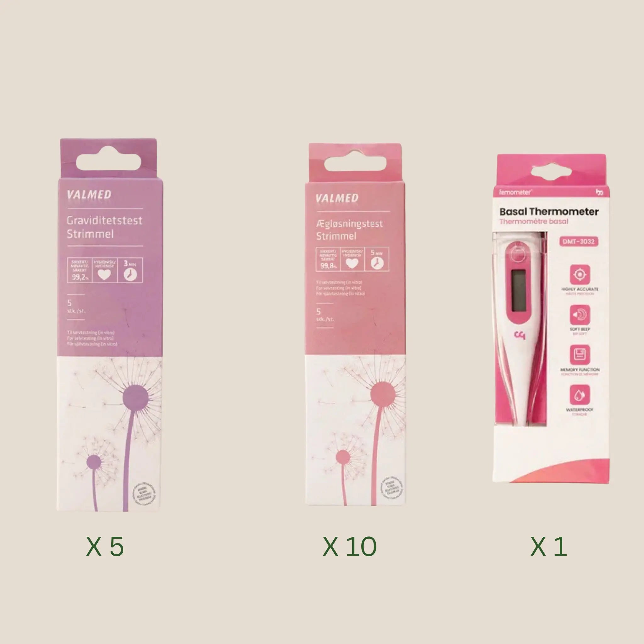 Valmed Ægløsningstest og Graviditetstest - Spar 15%!