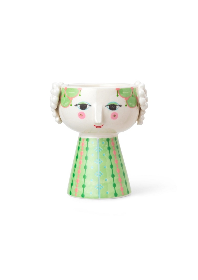 Bjørn Wiinblad Eva Lysestage H9 5lys Grøn