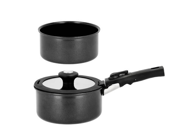 Holm Grydesæt Med Aftageligt Håndtag 1 1   2 4l