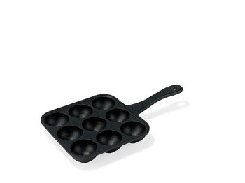 Holm 9 Huller æbleskivepande Støbejern