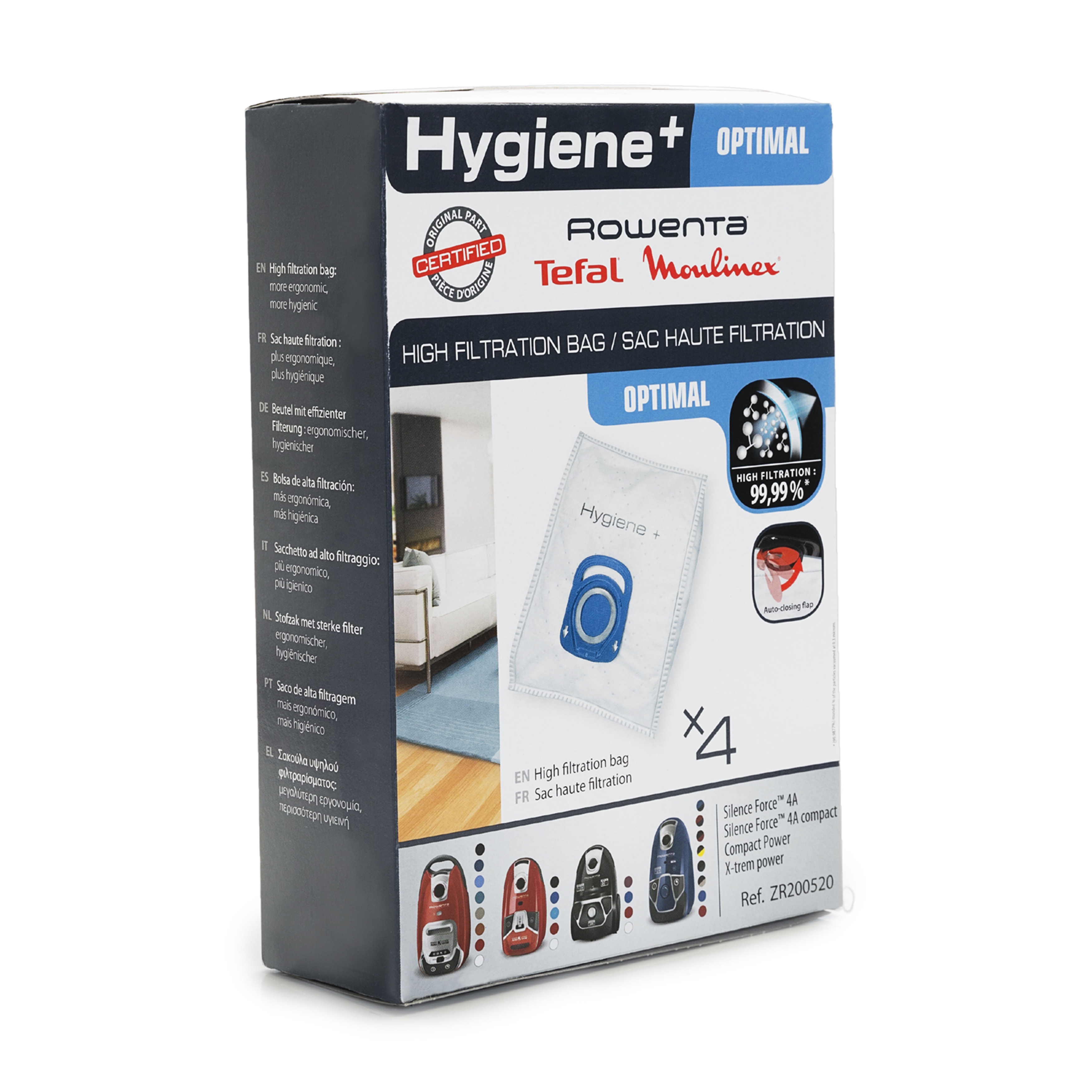 Hygiene  Optimal Bags Støvsugerposer Zr200520 4 Stk