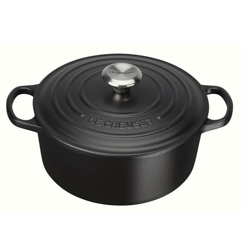 Le Creuset Støbejernsgryde 26 Cm Stignatura Mat Sort