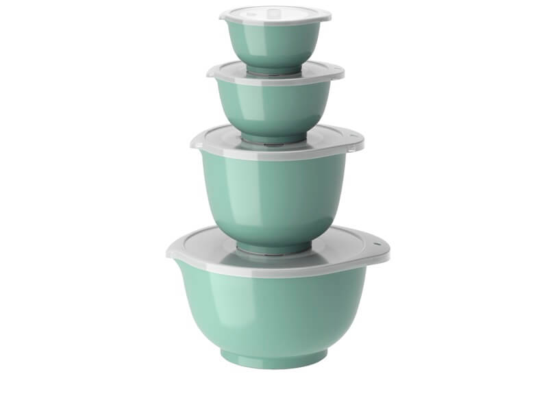 Rosti Margrethe Røreskålesæt 8 Dele 0 25   0 5   1 5   3 Liter Nordic Green