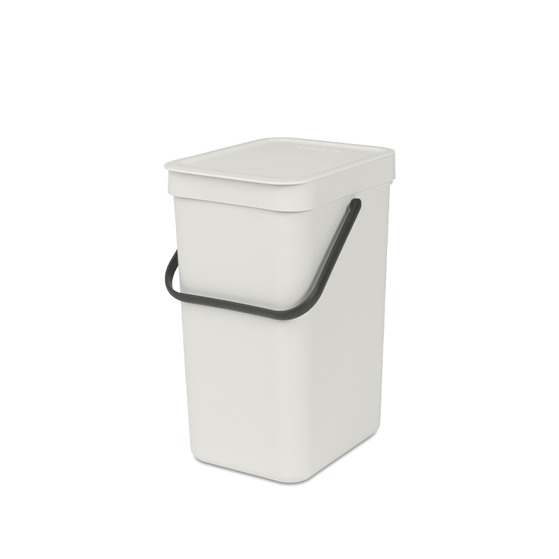 Brabantia Affaldsspand M  Låg   12 Liter Lys Grå
