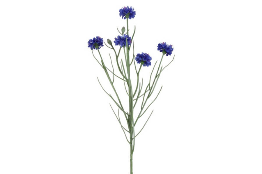 Kunstig Blomst Kornblomst Buket Blå
