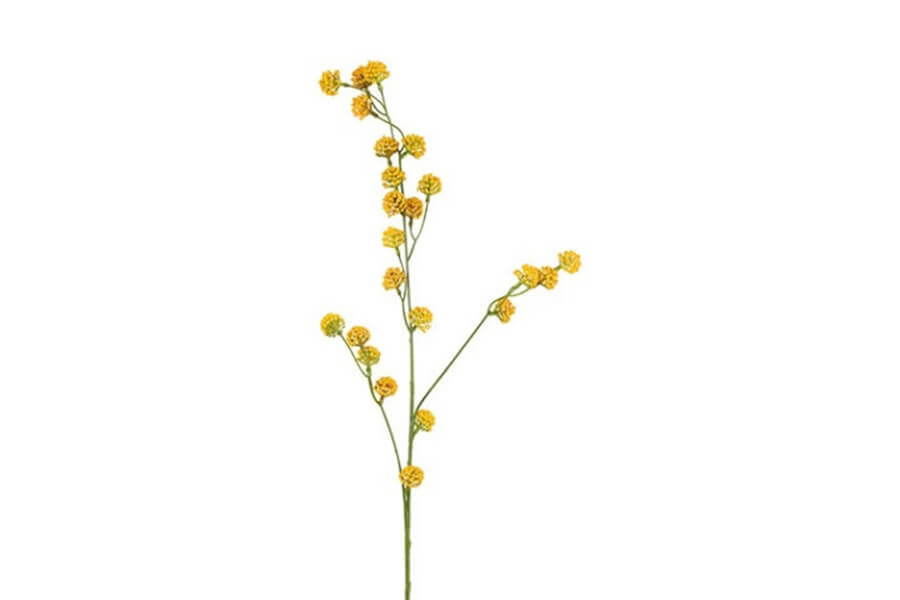 Kunstig Blomst Trifolium Gren Gul