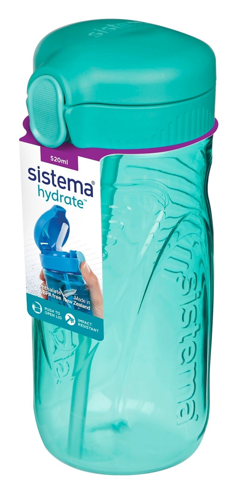 Sistema Drikkedunk Quick Flip 520 Ml Aqua Med Sugerør