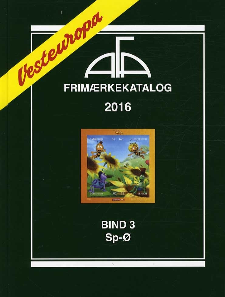 Afa Frimærkekatalog 2016   Vesteuropa Bind 3   Sp ø   Bog