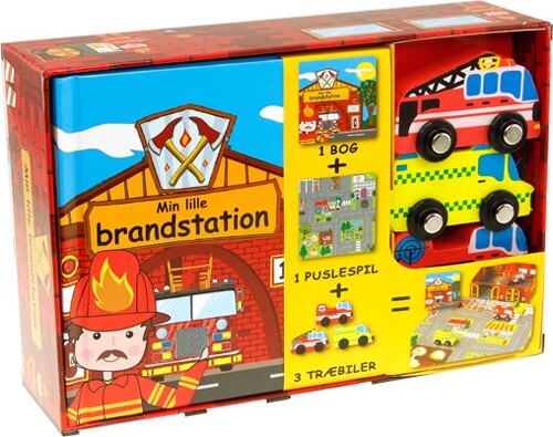Aktivitetslegetøj Til Børn   Min Lille Brandstation   Bog