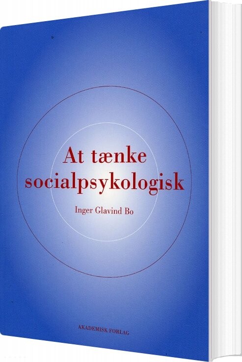 At Tænke Socialpsykologisk   Inger Glavind Bo   Bog