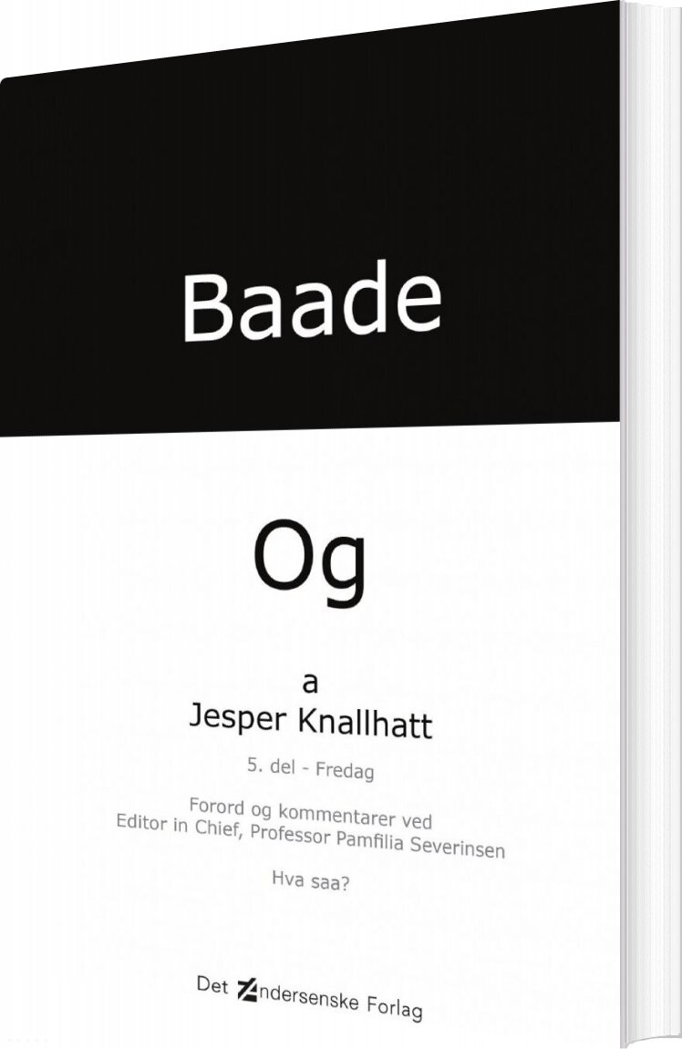 Baade   Og Onsdag   Jesper Knallhatt   Bog