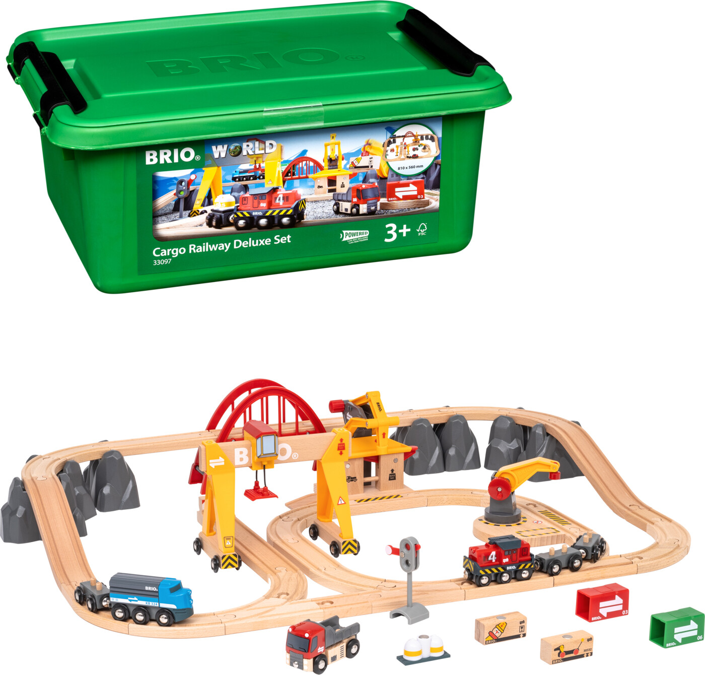 Brio   Tog Sæt I Plastkasse   33097