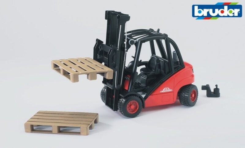 Bruder   Linde Gaffeltruck H30d Med 2 Paller