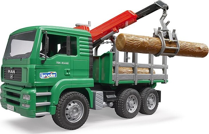 Bruder   Man Timber Truck Med Kran   2769