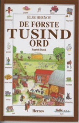 De Første Tusind Ord   Engelsk Dansk   Else Hernov   Bog