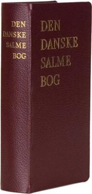 Den Danske Salmebog   Luksus Rød  Guldtryk På Ryg Front   Bog