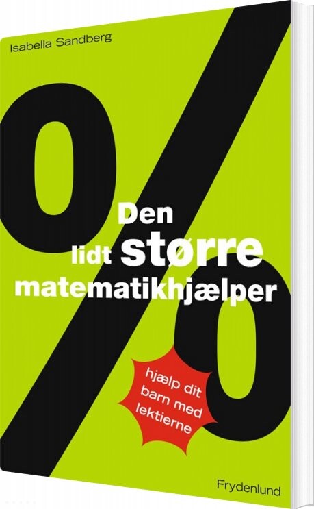 Den Lidt Større Matematikhjælper   Isabella Sandberg   Bog