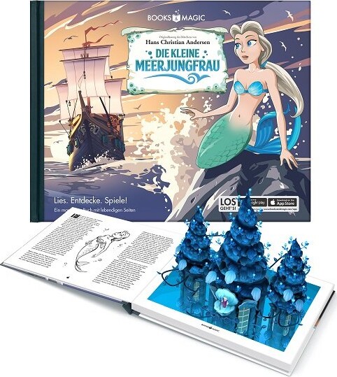 Die Kleine Meerjungfrau   Ein Magisches Augmented Reality Buch   H C  Andersen   Tysk Bog