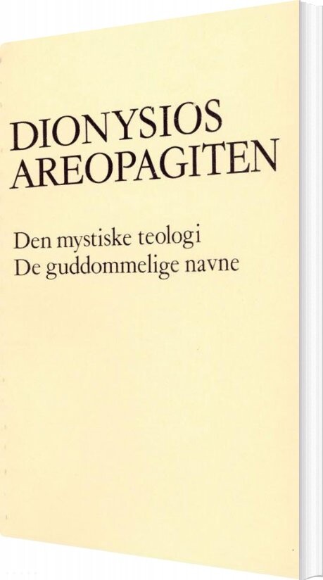 Dionysios Areopagiten   Bog