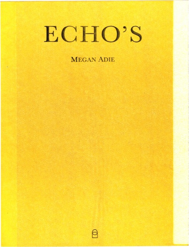 Echo S   Megan Adie   Bog