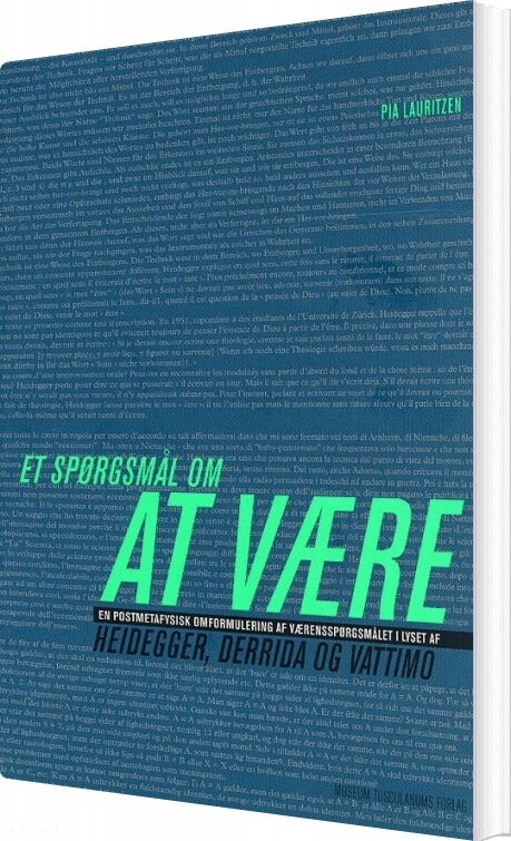 Et Spørgsmål Om At Være   Pia Lauritzen   Bog