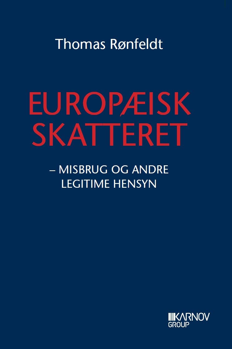 Europæisk Skatteret I   Thomas Rønfeldt   Bog
