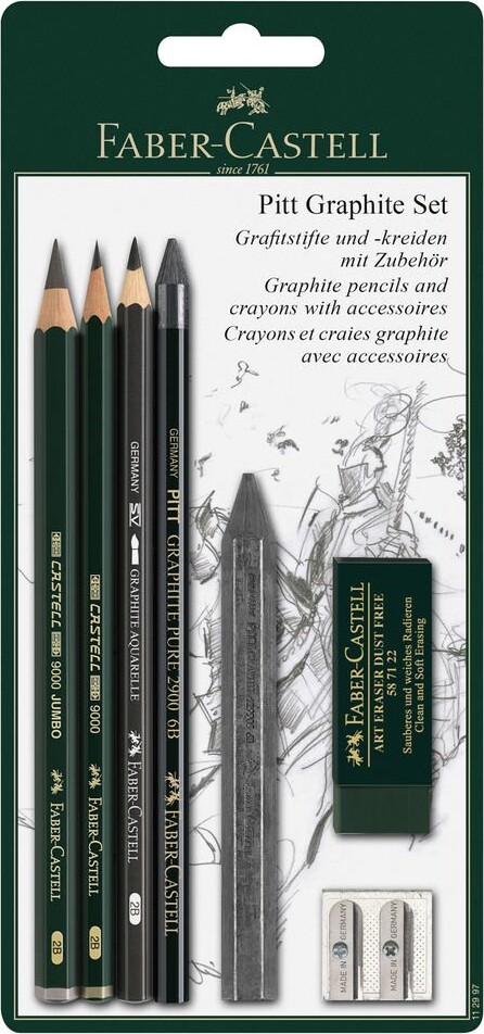 Faber Castell Pitt Graphite   Grafit Blyant Sæt