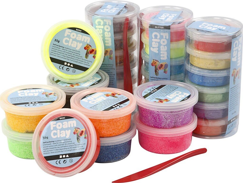 Foam Clay Modellervoks Sæt   28 Dåser