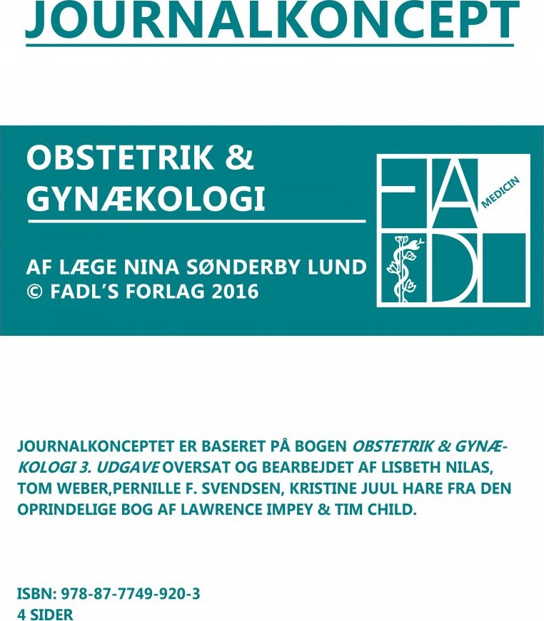 Gynækologisk Og Obstetrisk Journalkoncept   Ninna Sønderby Lund   Bog