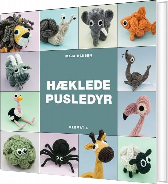 Hæklede Pusledyr   Maja Hansen   Bog