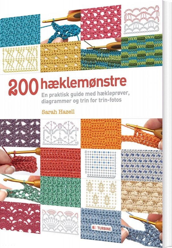 200 Hæklemønstre   Sarah Hazell   Bog